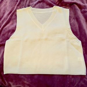 V-neck sweater vest